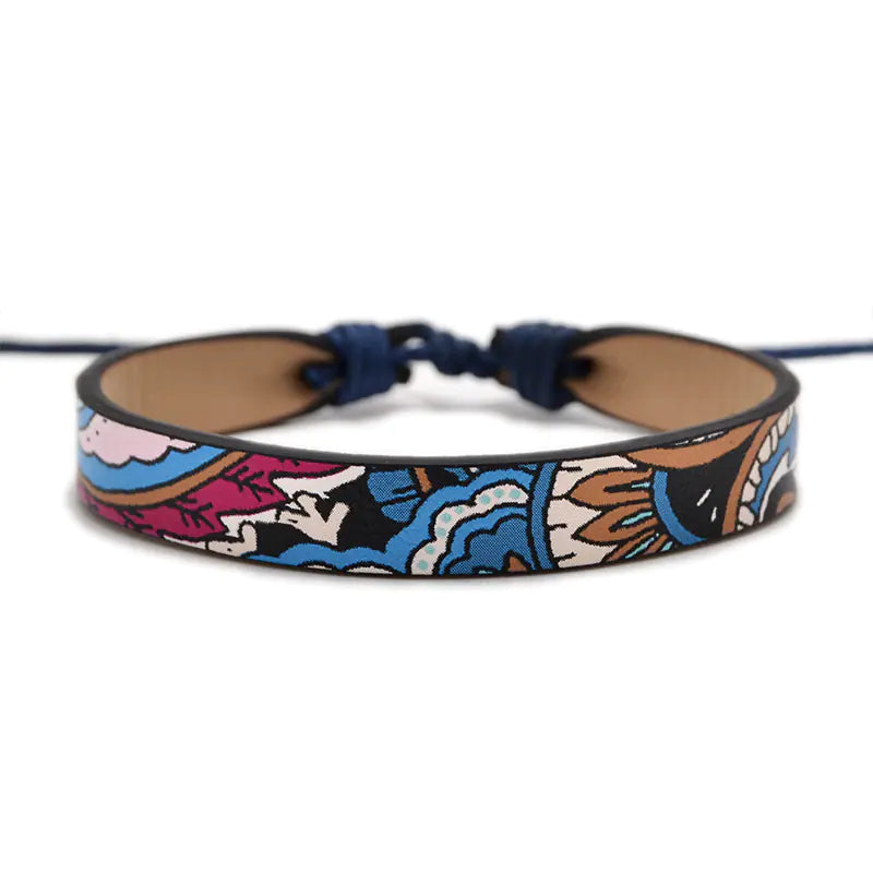 Adjustable Faux Leather Bracelet