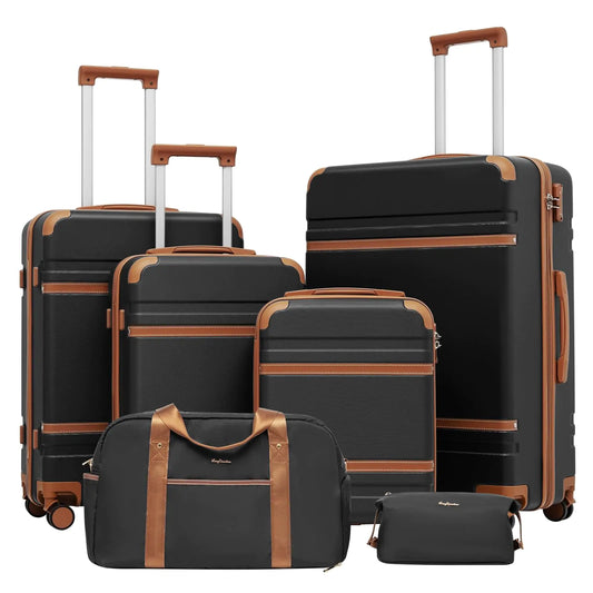 ULTIMATE ESCAPE 6-Piece Luggage Set with TSA Lock & Spinner Wheels